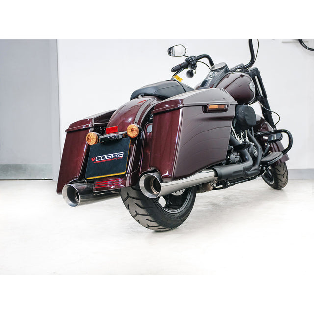 Harley-Davidson Touring Slash Cut Performance Slip-on Tailpipes