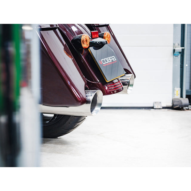 Harley-Davidson Touring Slash Cut Performance Slip-on Tailpipes