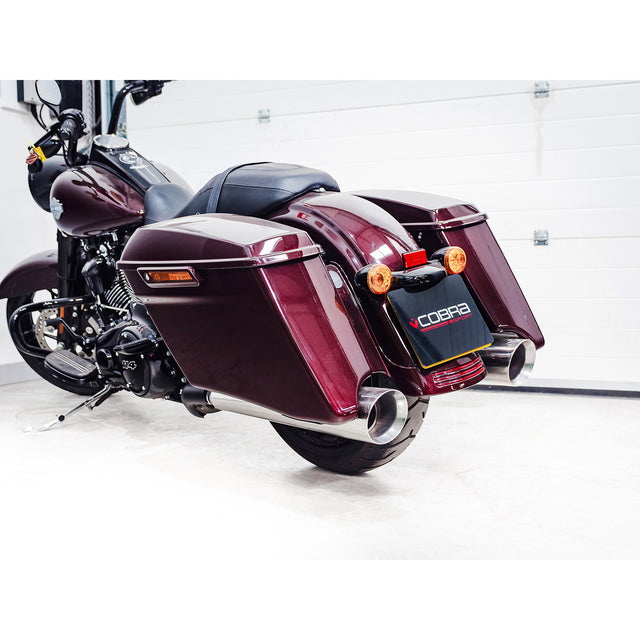 Harley-Davidson Touring Slash Cut Performance Slip-on Tailpipes