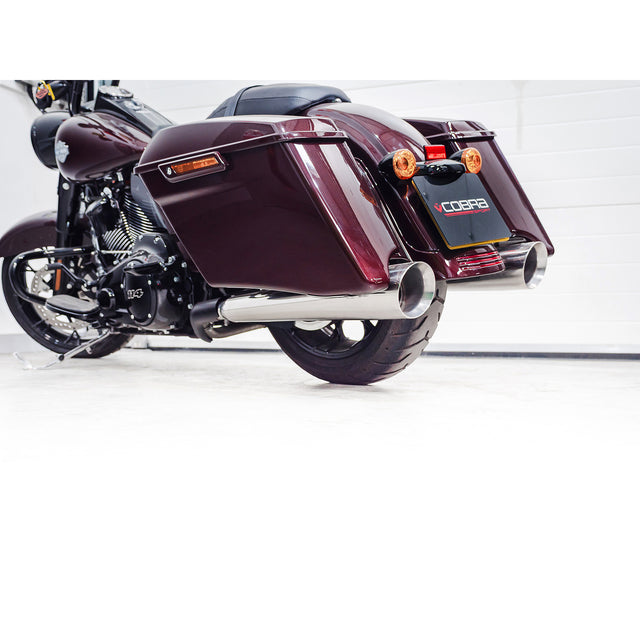 Harley-Davidson Touring Slash Cut Performance Slip-on Tailpipes