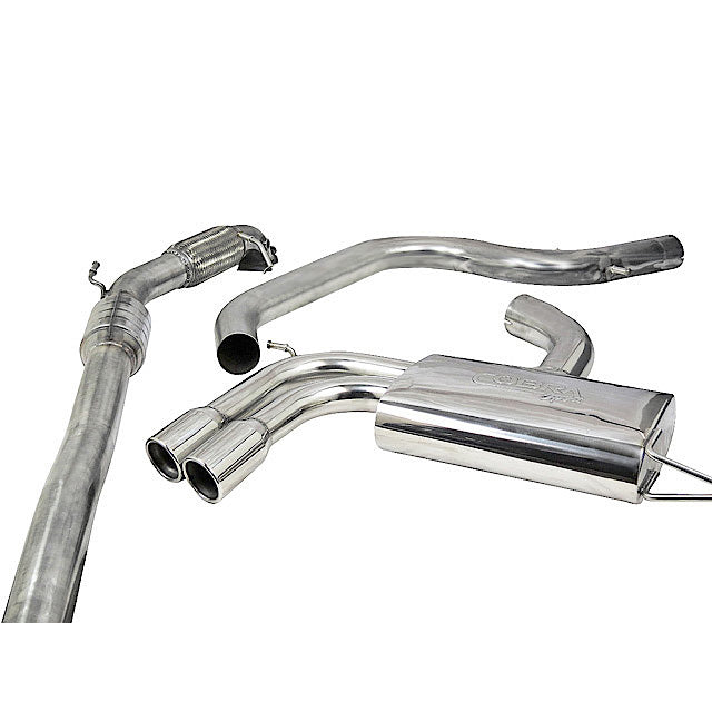 Audi A3 (8P) 2.0 TFSI 2WD Turbo Back Cobra Exhaust AU114b