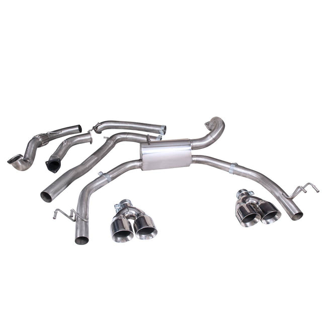 Honda Civic Type R (FK2) Non Resonated Cobra Sport Cat Back Exhaust System