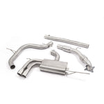 VW Golf GTI Mk5 Non Resonated Turbo Back Cobra Sport Performance Exhaust with Sports-Cat - VW22b
