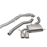 Audi A3 (8P) 2.0 TFSI Quattro (3 Door) Turbo Back Performance Exhaust