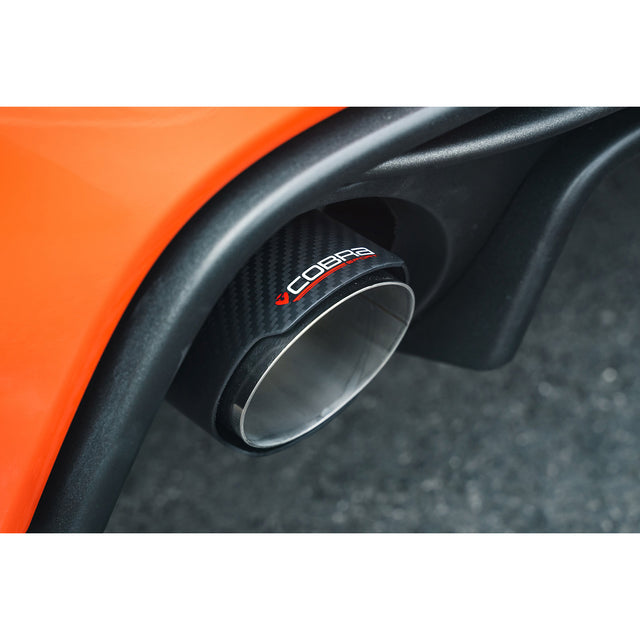 Abarth 595 - Carbon Fibre Tailpipe Upgrade by Cobra Sport Exhausts