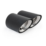 BMW 2 Series (G42) Carbon Fibre M Performance Tips - OEM Style Larger 4" Slip-on Replacement Tailpipes