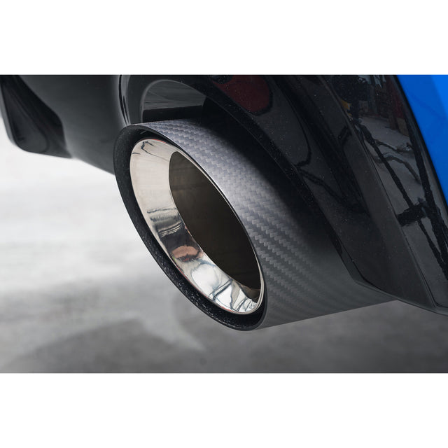BMW M135i xDrive (F40) OEM Style M Performance Tips - Carbon Fibre Larger 4.5" Slip-on Replacement Tailpipes