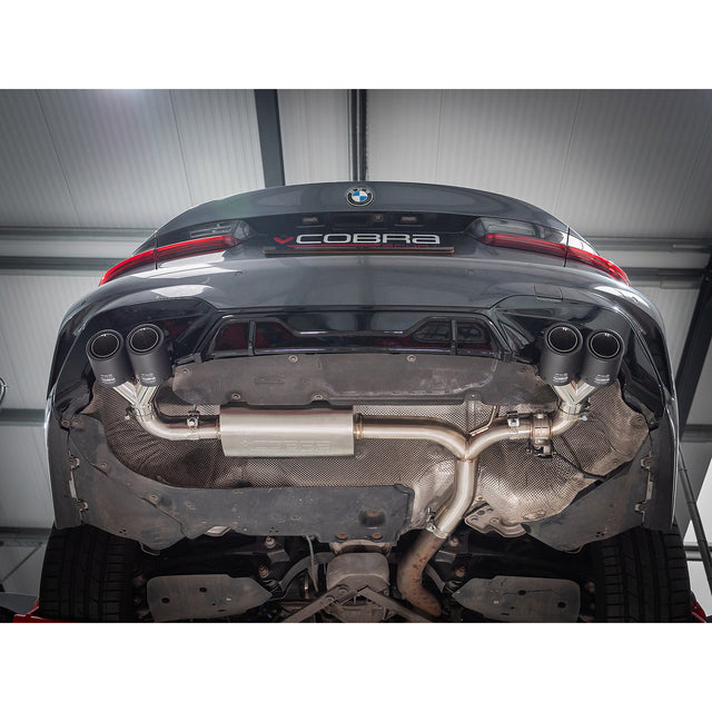 BMW 330e (G20) (19>) Valved Quad Exit Rear Axle Back M3 Style Performance Exhaust