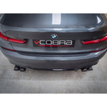 BMW 330e Touring (G21) (19>) Non-Valved Venom Quad Exit Rear Axle Back M3 Style Performance Exhaust