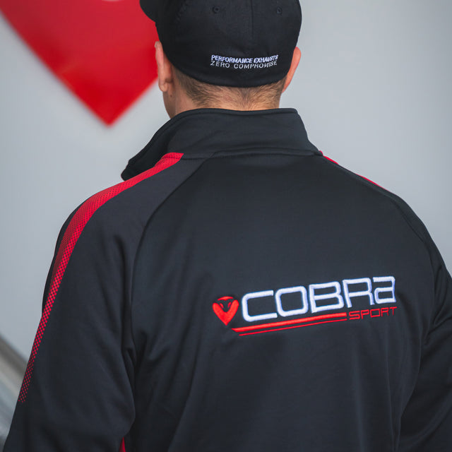 Cobra Sport Lifestyle Fleece Lined Track Top - Black/Red