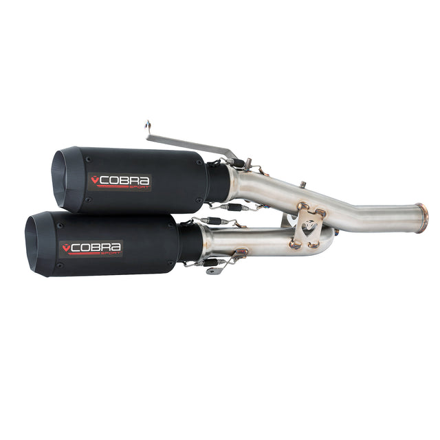 Harley-Davidson Sportster S Twin Matt Black Can Cobra Sport Exhaust - Performance Exhaust Made in Sheffield, UK