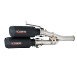 Harley-Davidson Sportster S Twin Matt Black Can Cobra Sport Exhaust - Performance Exhaust Made in Sheffield, UK