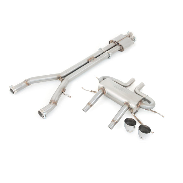 Jaguar F-Type V6 (14-20) Resonated Non-Valved Cat Back Performance Exhaust