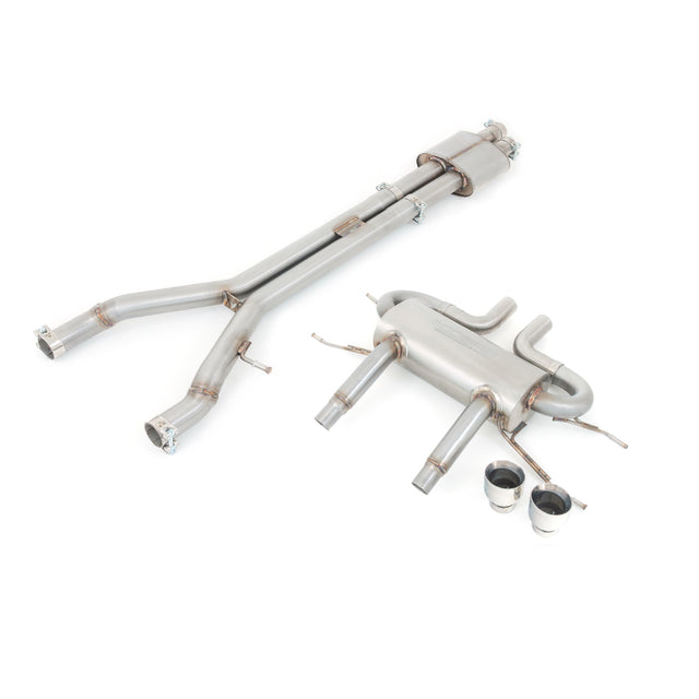 Jaguar F-Type V6 (14-20) Resonated Non-Valved Cat Back Performance Exhaust