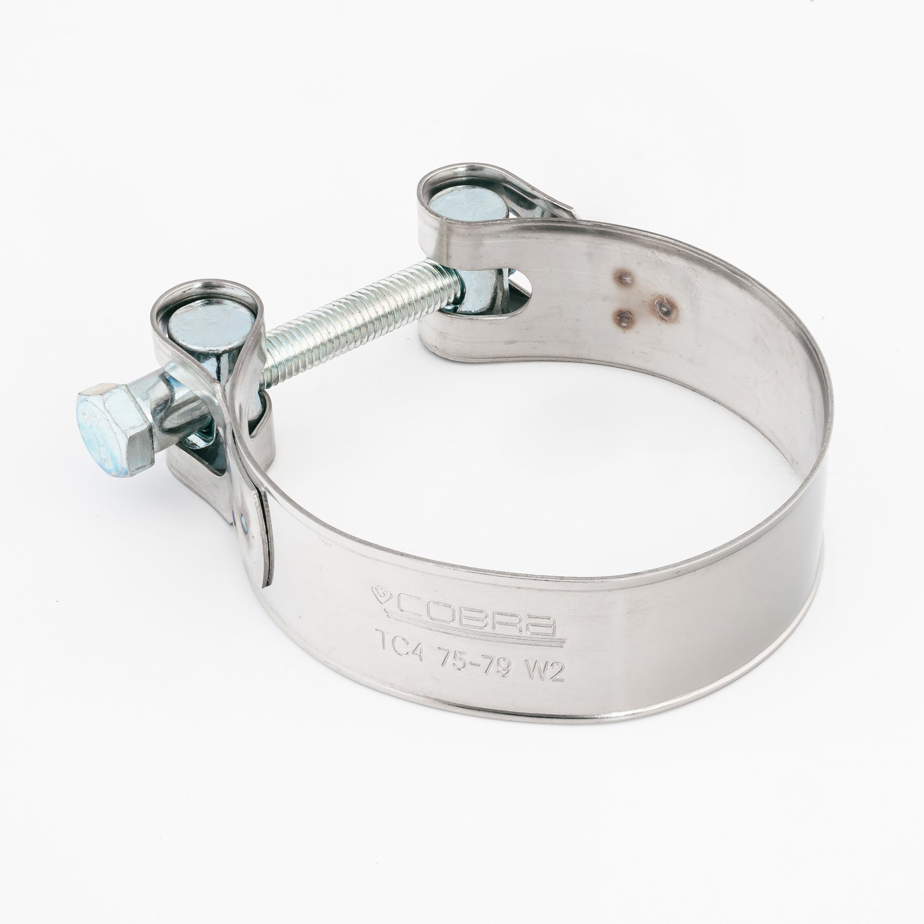Stainless Steel Narrow Band Exhaust Clamp – 2.5 To 5 Inch Sizes, 4 Or 8 Pack
