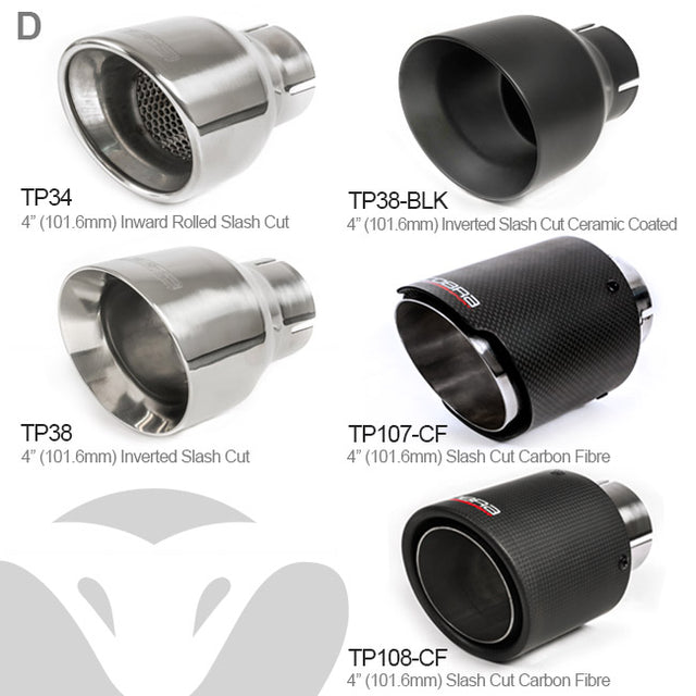 Jaguar F-Type V8 (14-20) Valved Axle Back Performance Exhaust
