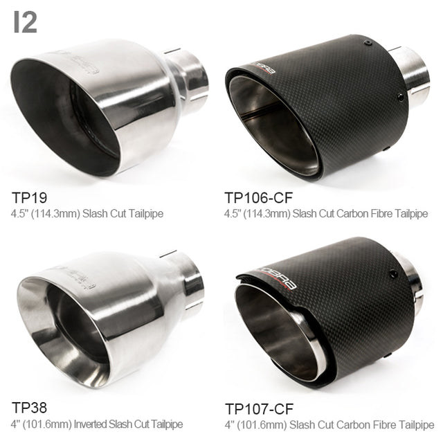 Jaguar F-Type V6 (14-20) Non-Valved Axle Back Performance Exhaust