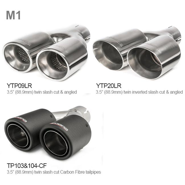 BMW 330e (G20) Cobra Sport Exhausts Quad Exit Tailpipe Options