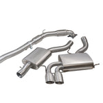Audi S3 8P Turbo Back Cobra Exhaust with Sports Cat and Resonator - AU09A