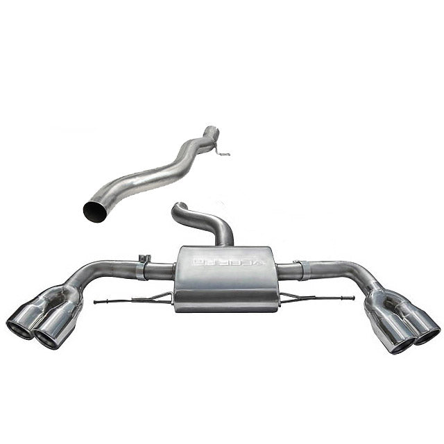 Audi TTS Mk2 Non Resonated Cat Back Exhaust - AU33