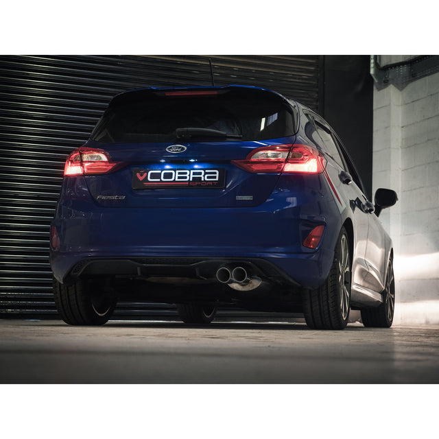 Ford Fiesta (Mk8) 1L EcoBoost ST-Line (ST Style) Twin Tip Cat Back Performance Exhaust
