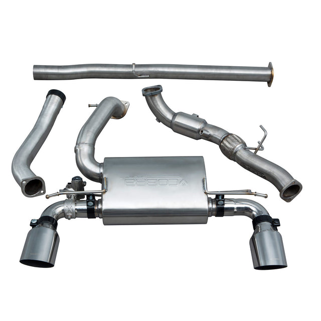 Ford Focus RS (MK3) Valved Resonated Turbo Back Exhaust with Sports Cat 