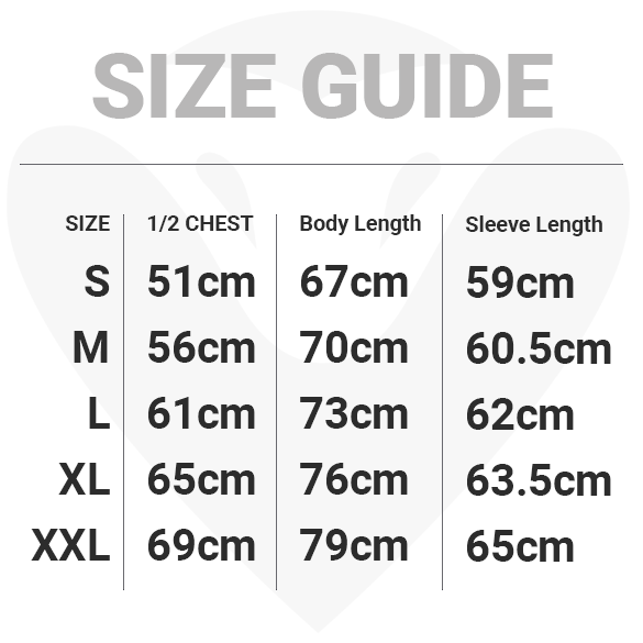 Cobra Sport Hoodie Size Guide