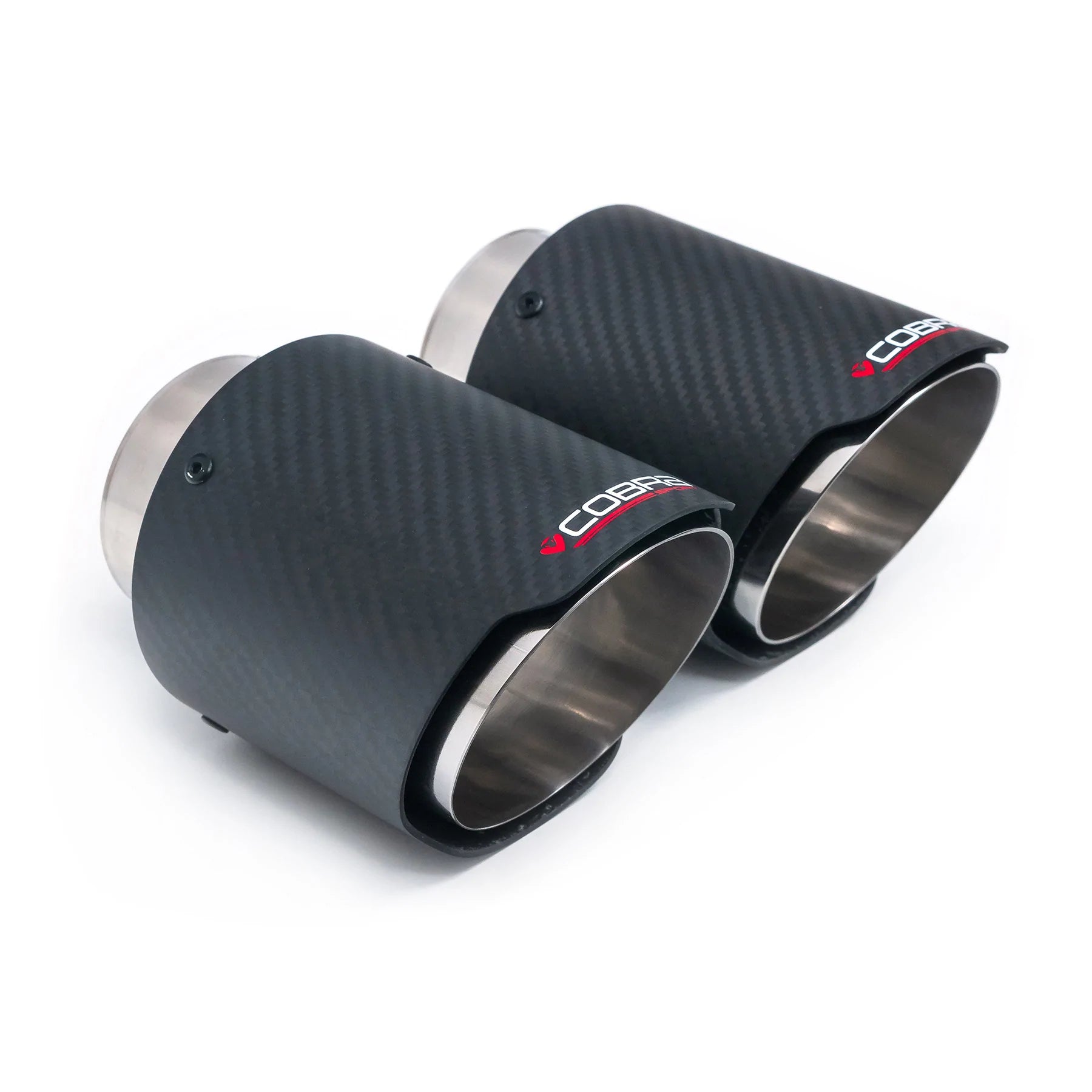 Carbon Fibre Tailpipe Upgrade for Cobra Sport's VW Golf GTI Mk6