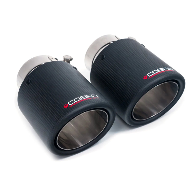 ティグ Carbon Fibre Tailpipe Upgrade for Cobra Sport's Audi TT (Mk2) 3.2