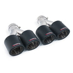 Pair of 4" Twin Inward Rolled Carbon Fibre Tips TP116-CF-2