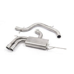 Audi A3 TSFI Cat Back Non-Resonated Performance Exhaust AU12