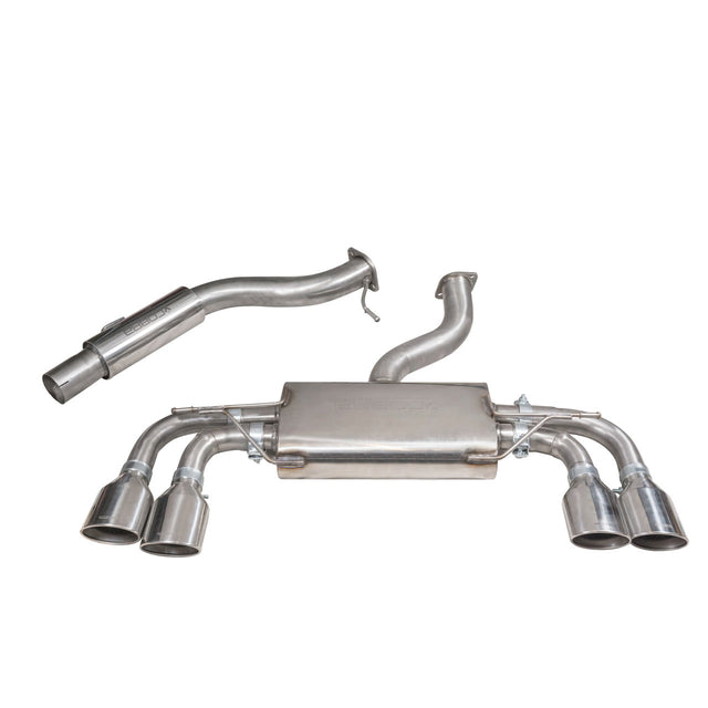 VW Golf R Mk7.5 Non Valved Resonated Cat Back Sports Exhaust