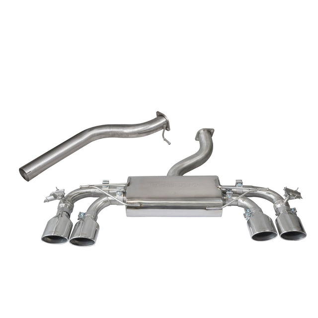 VW Golf R Mk7 Valved Non Resonated Cat Back Sports Exhaust - VW61