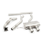 VW Golf R Mk6 Turbo Back Cobra Exhaust with Sports Catalyst - VW27b