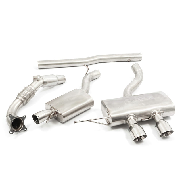 VW Golf R Mk6 Turbo Back Cobra Exhaust with Sports Catalyst - VW27a