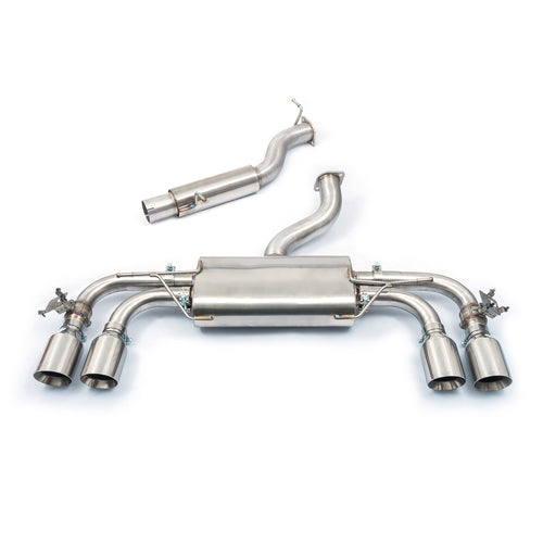 Valved VW Golf R Mk8 Cat/GPF Back Cobra Sport Performance Exhaust