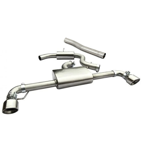 VW Scirocco R Resonated Cat Back Performance Exhaust