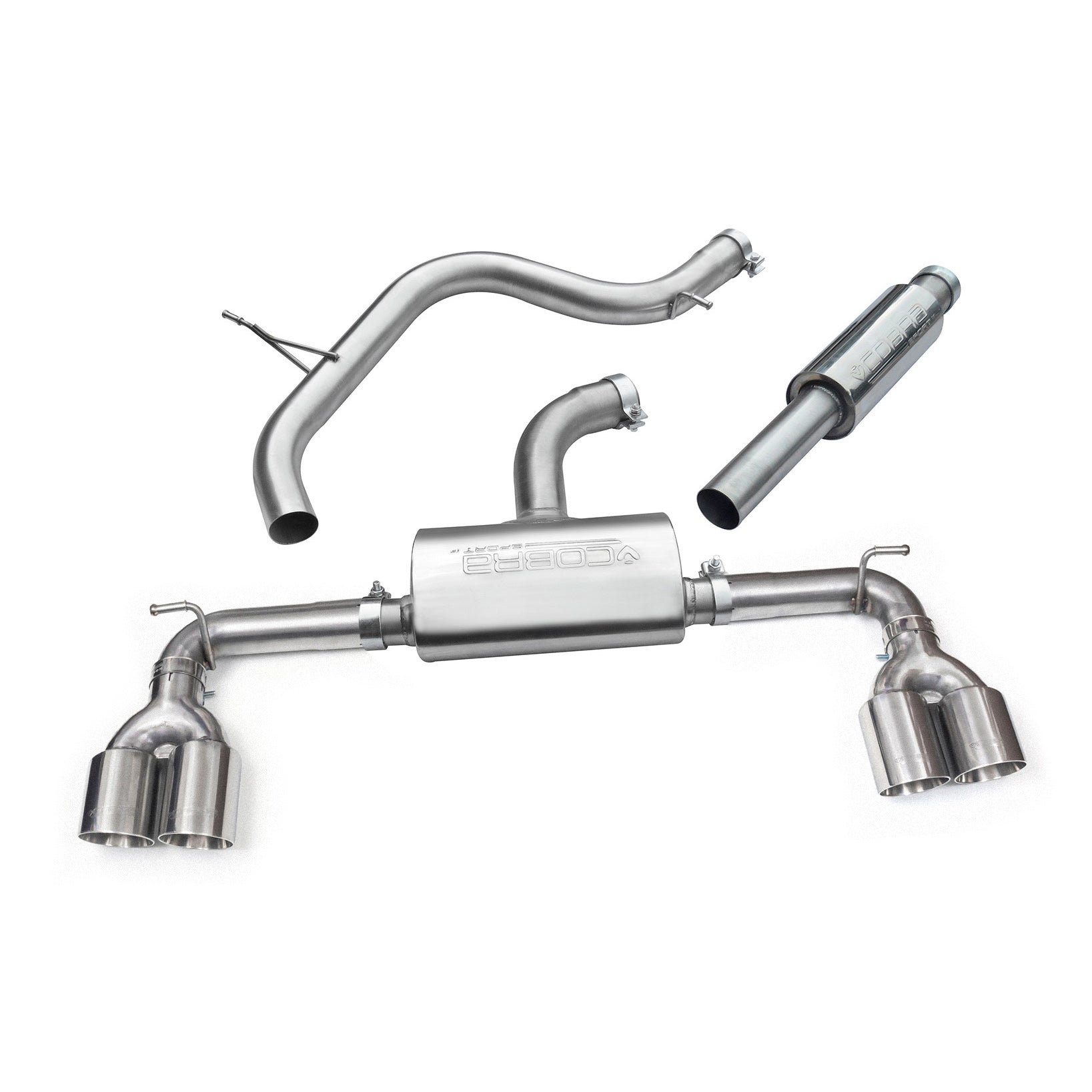 VWゴルフ7GTI　maniacs ANSWERBACK SYSTEM VW Golf GTI (MK7) 2.0 TSI (5G) (12-17) Quad Exit Cat Back Golf R