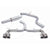 VW Golf GTI Mk7 Quad Exit (4 Tips) Venom Catback Performance Exhaust by Cobra Spott