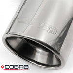 Ford Fiesta ST150 Cobra Exhaust - 4" Inward Rolled Baffled Tailpipe