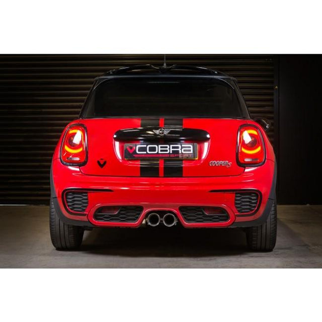 Mini Cooper S F56 Euro Non Resonated Cat Back Back Cobra Exhaust 