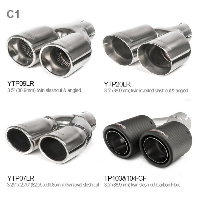 Audi S3 8V Tailpipe Options - Group C1
