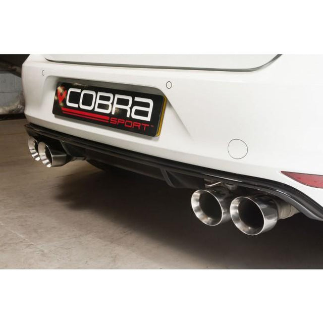 VW Golf R Mk7 Sports Exhaust With Round Tailpipes Fitted