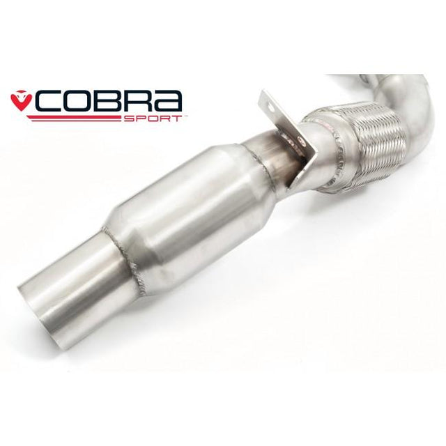 VW Golf R Mk6 Turbo Back Cobra Exhaust - High Flow Sports Catalyst