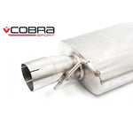 VW Golf R Mk6 Resonated Cat Back Cobra Exhaust - Resonated Section